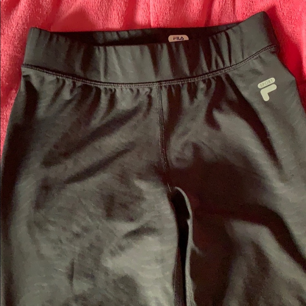2 PAIRS-FILA cropped workout pants (spandex style)